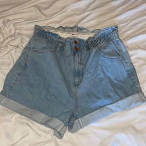 Denim Paperbag Shorts